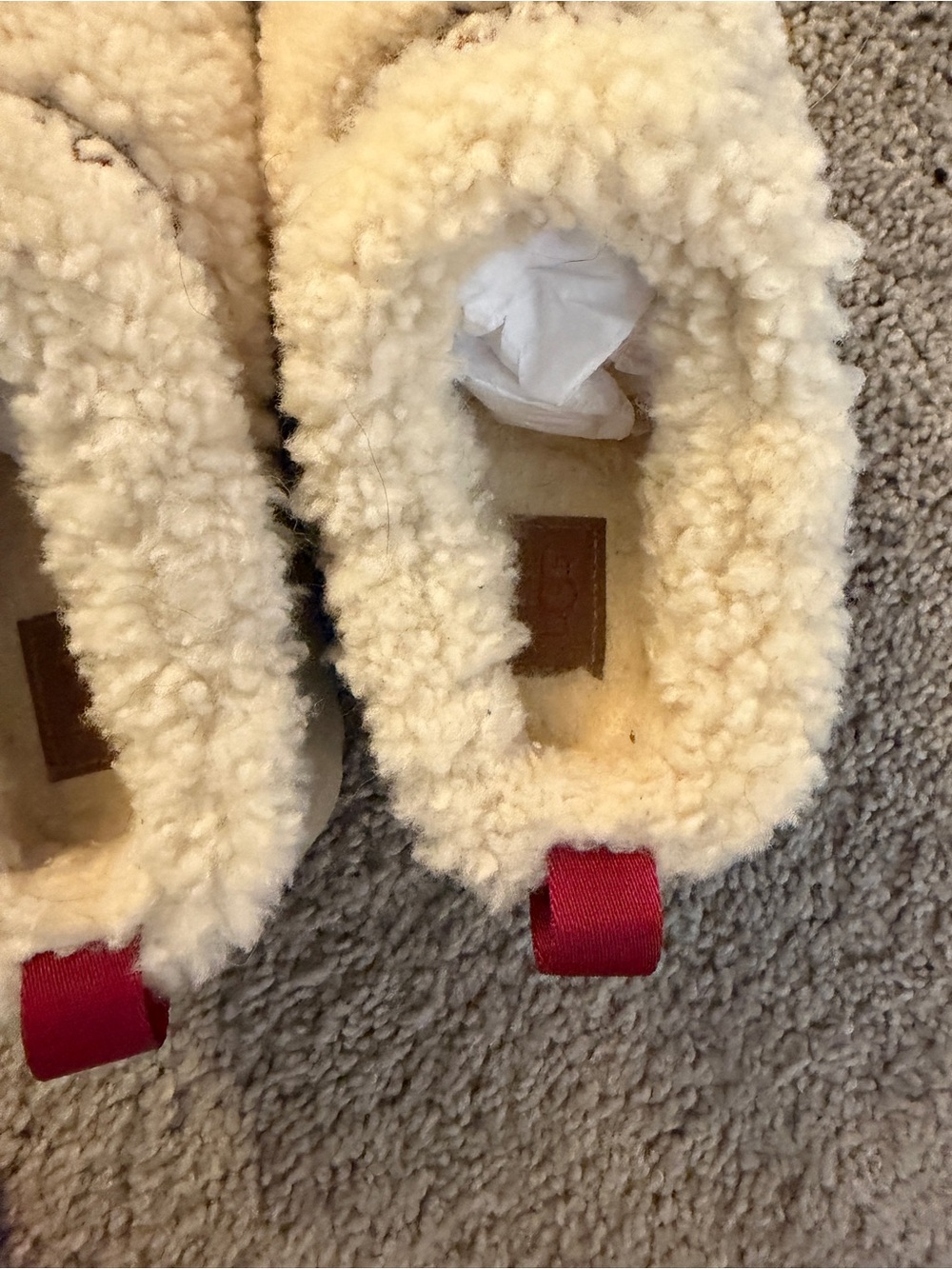 UGG Tazz Braid Natural Sherpa Ivory Fur Platform Clogs - Picture 11 of 14